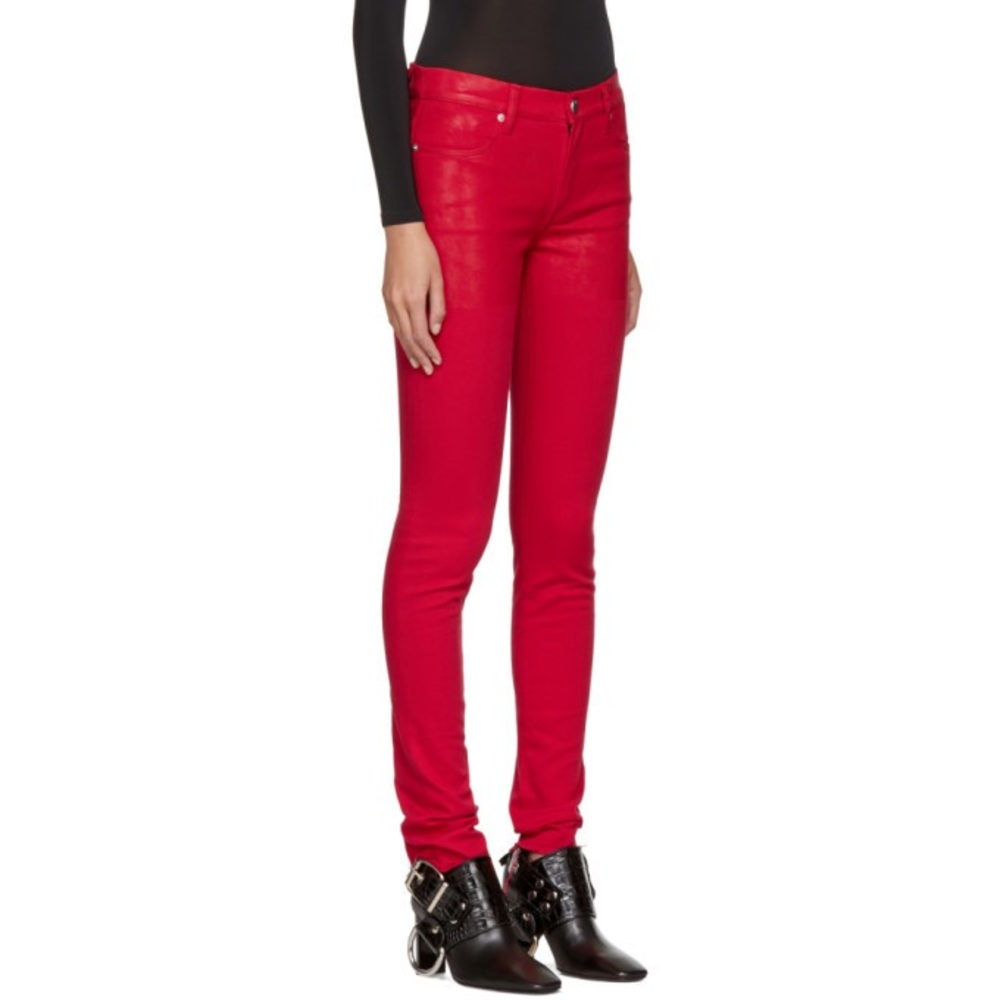 NWOT Alyx Red Zip Back Jean